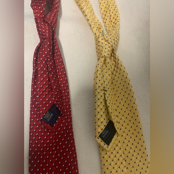 Classic Red and Yellow Patterned Ties - Picture 9 of 16